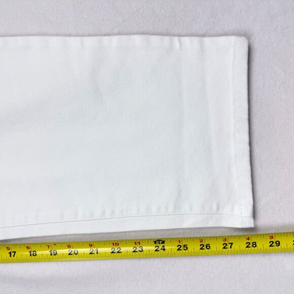 NWT Terra & Sky Womens Straight High Rise Stretch White Denim Jeans Plus Sz 20WP - Picture 9 of 9